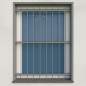 Preview: Fenstergitter abnehmbar ø 33,7mm / Höhe 900 - 1599mm / 3 Gurte